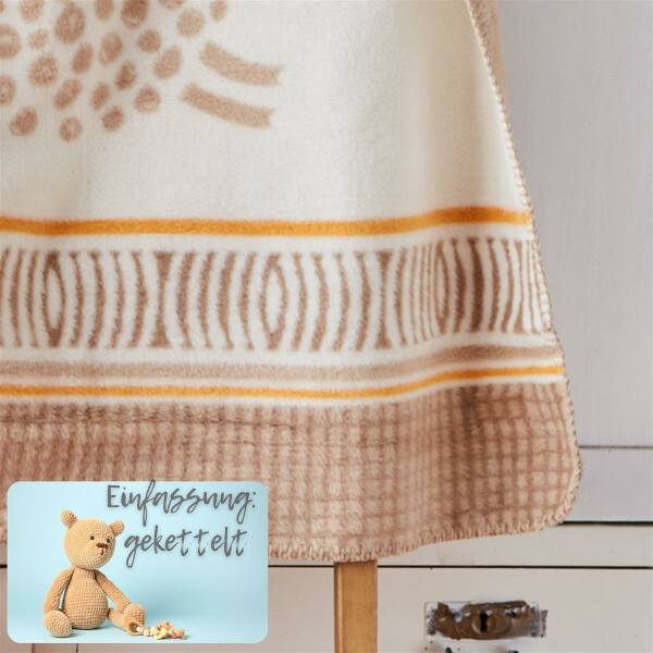 Sei Design Babydecke Kuscheldecke 90 x120 Baumwollmischung, niedliches Babydesign Schäfchen Vierteljährliche Förderung