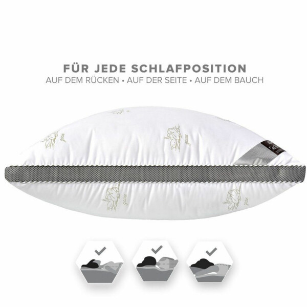Sei Design 2-er Pack DREI-KAMMERKISSEN Classica Soft 3D 40x80 SWAN Clearance-Verkauf