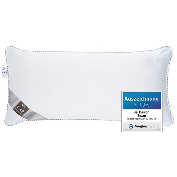 Sei Design 2-er Pack Kopfkissen Air Softfill Collection SWAN DE LUXE, 40x80 cm Fabrikladen