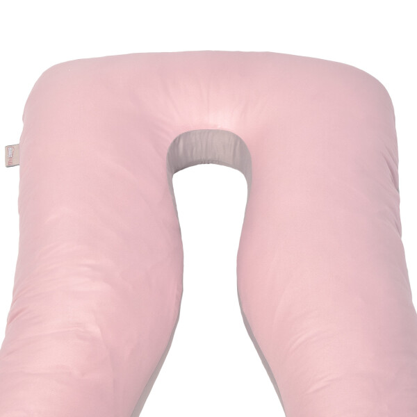 Sei Design Bezug Schwangerschaftskissen Seitenschläferkissen Lagerungskissen Bodypillow | gepolstert und gesteppt mit Reißverschluss waschbar 140 x 75 x 20 cm Mikrofaser puder-taupe Im Verkauf