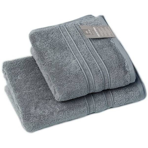 Sei Design 5´er Pack Handtücher 50x100 | Luxus Frottee AQUA FIBRO | 100% Baumwolle Anthrazit-grau Sonderangebote