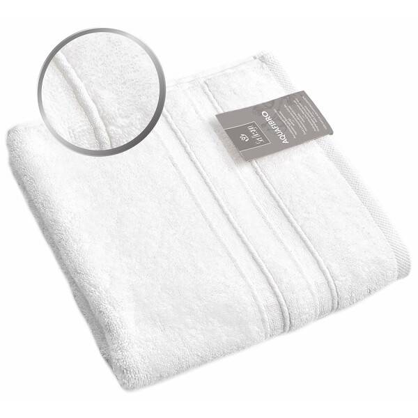 Sei Design 5´er Pack Handtücher 50x100 | Luxus Frottee AQUA FIBRO | 100% Baumwolle Weiß Wochenangebot