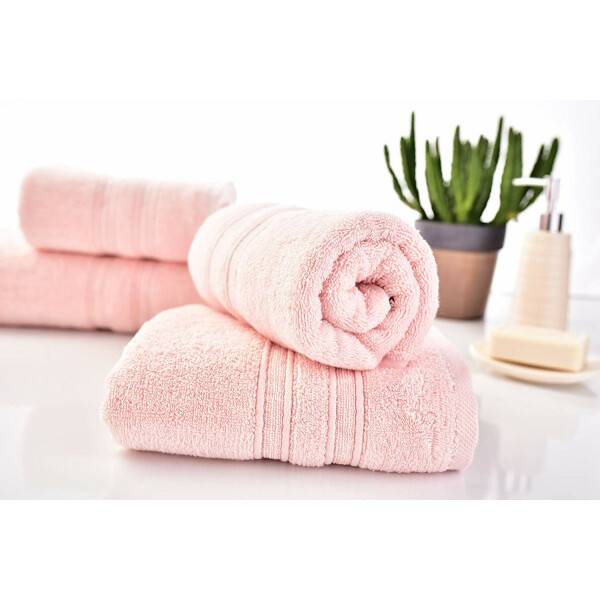 Sei Design Doppelpack Handtücher 70x140 | Luxus Frottee AQUA FIBRO | 100% Baumwolle Pastel-rosa Letzte 3 Tage