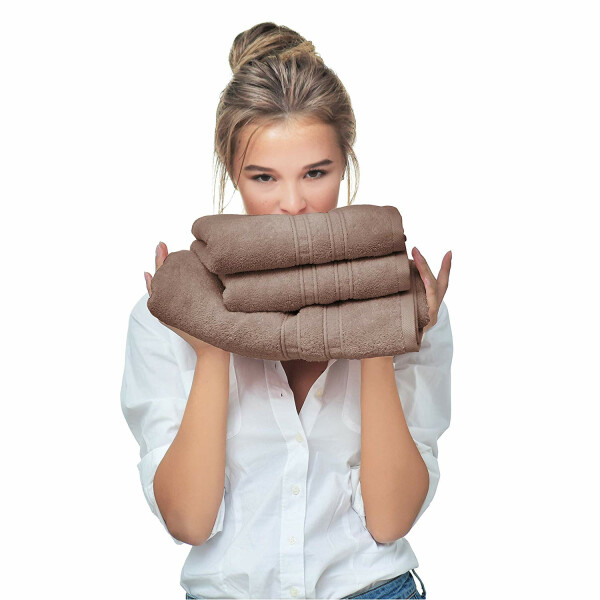 Sei Design Doppelpack Handtücher 70x140 | Luxus Frottee AQUA FIBRO | 100% Baumwolle Schokobraun JETZT KAUFEN
