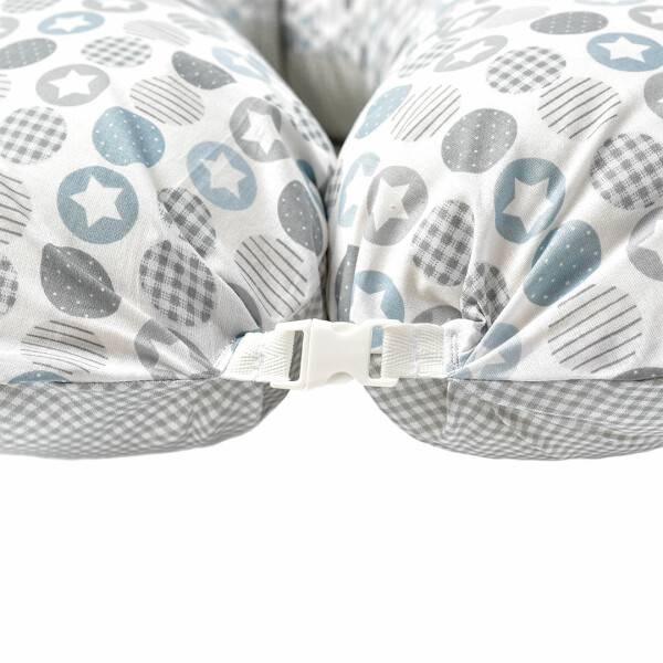 Sei Design Bezug 190x30 Patchwork Kreise taupe mit Klickverschluß Bis zu 55% Rabatt