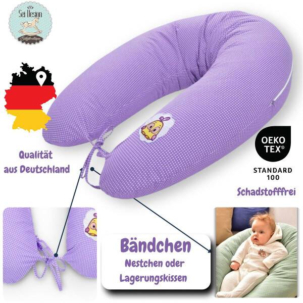 Sei Design Bezug Lila-Kücken Pünktchen 170x30 Super Rabatt