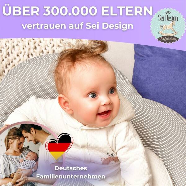 Sei Design Bezug Lila-Kücken Pünktchen 170x30 Super Rabatt