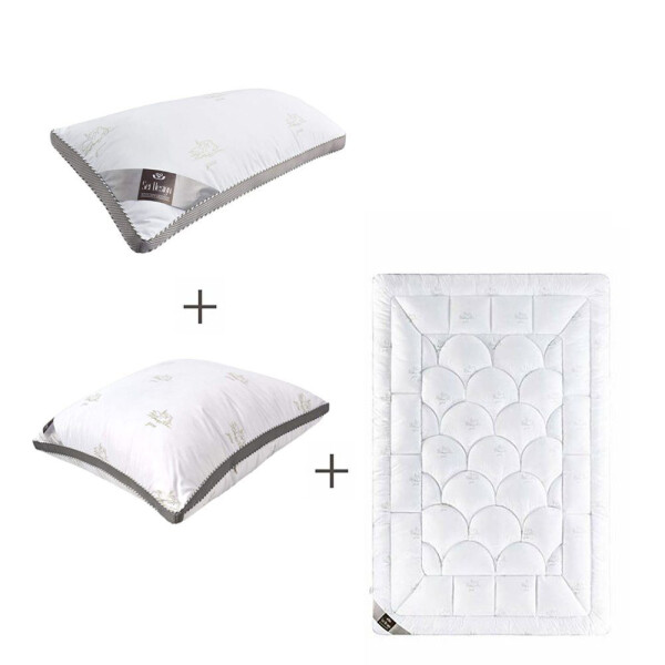 Sei Design SWAN 3D-SET: Bettdecke 135x200 + Kopfkissen 80x80 und 40x80 Günstiger Verkauf