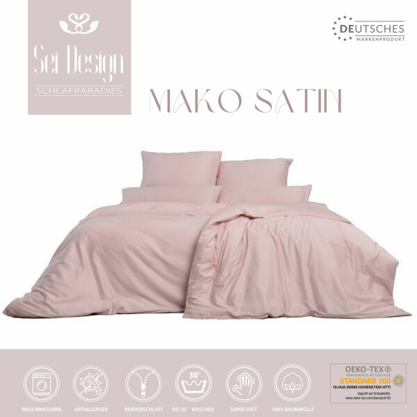 Sei Design Sei Design Bettset Mako-Satin 100% Baumwolle Lotus Limitierter Zeitrabatt