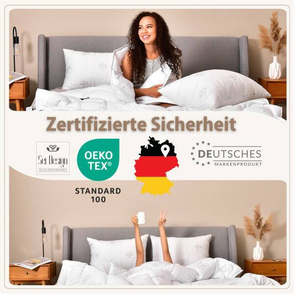 Sei Design SWAN Sommer Faserbett Luxusklasse 135x200 - Leichte Mikrofaser Bettdecke der Premium-Qualität - 150g/m², Öko-Tex Zertifiziert Großer Ausverkauf