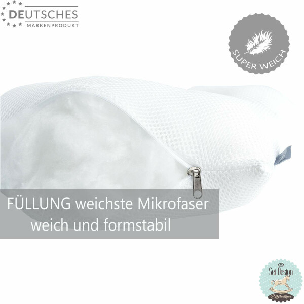 Sei Design Sei Design Baby Kopfkissen Bärchen 21x25 Mikrofaser 1-8 Monate Bestseller