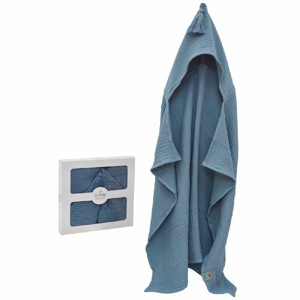 Sei Design Sei Design Musselin Badeponcho aus 100% BIO Baumwolle 75x100 Jeans Saisonale Angebote