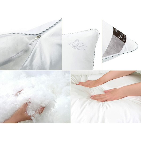 Sei Design Kopfkissen Air Softfill Collection SWAN DE LUXE, 40x80 cm Kostenlose Rückgabe
