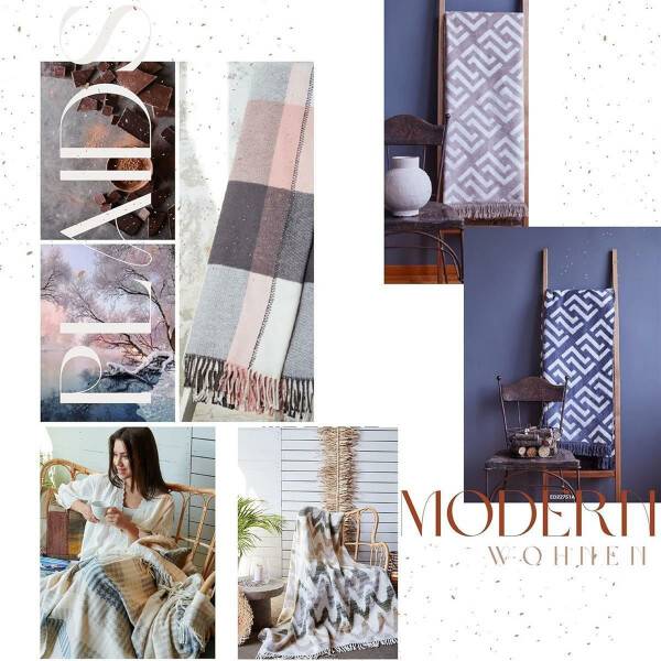 Sei Design Kuscheldecke Sommerdecke Plaid 150x200 Plaid Pied-de-Poule Zeitbegrenzte Promotion