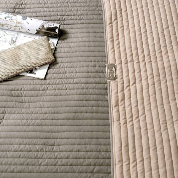 Sei Design Luxus Tagesdecke Living Trend 240x220 Taupe Bis zu 60% Rabatt