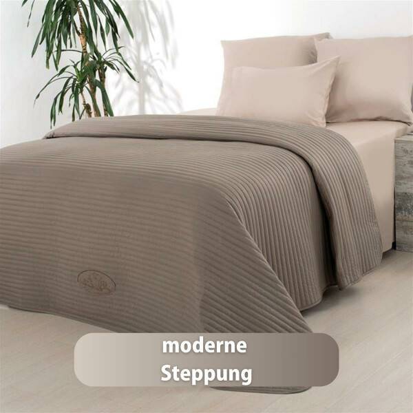 Sei Design Luxus Tagesdecke Royal Ambience, 220x240, taupe/nude Sonderangebot der Fabrik