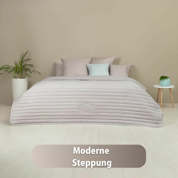 Sei Design Luxus Tagesdecke Royal Ambience, 220x240, taupe/weiß Vierteljährliche Förderung