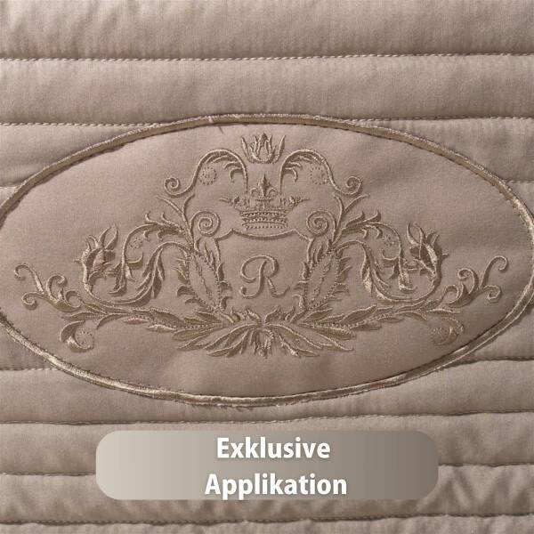 Sei Design Luxus Tagesdecke Royal Ambience, 240x260, taupe/nude Bis zu 55% Rabatt