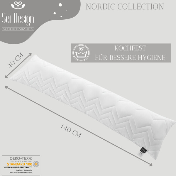 Sei Design Seitenschläferkissen NORDIC COLECTION 140x40 50% Rabatt für begrenzte Zeit