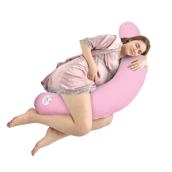 Sei Design Stillkissen 170x30 cm | Füllung Faserbällchen | Bezug 100% Baumwolle | Tropikal rosa Rabatt