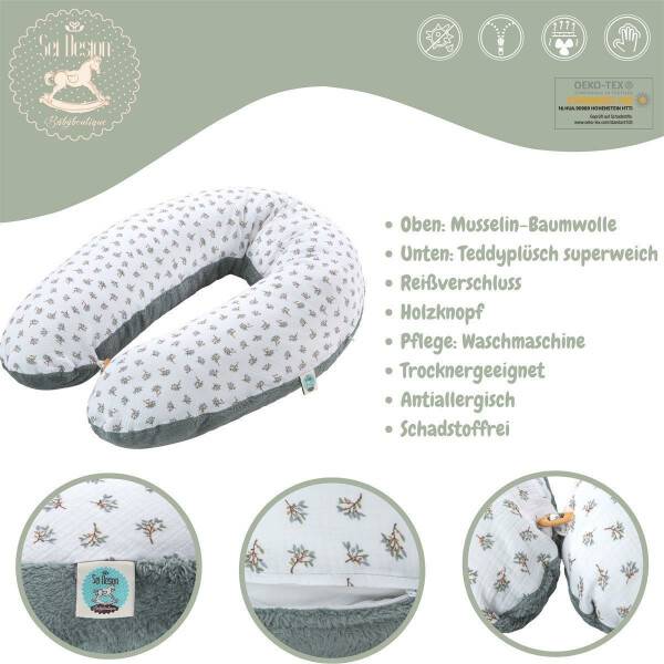 Sei Design Stillkissen 190x30 Fuchs Pünktchen EPS-Mikroperlen Versandkostenfrei