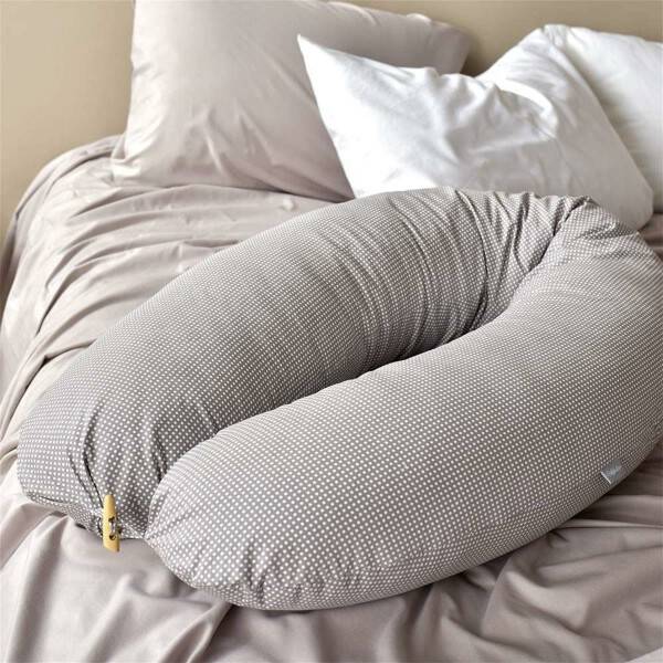 Sei Design Stillkissen 190x30 Punkte-Taupe EPS-Mikroperlen Begrenztes Angebot