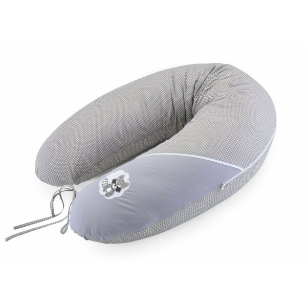 Sei Design Stillkissen 190x30 XXL | Füllung EPS Mikroperlen | Bezug 100% Baumwolle | Taupe-Waschbär Black Friday
