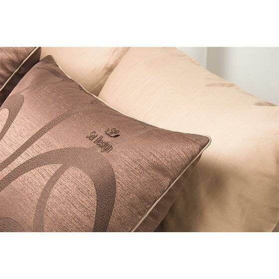 Sei Design Luxus Tagesdecke Set Empress Schokobraun Zeitlich begrenztes Angebot