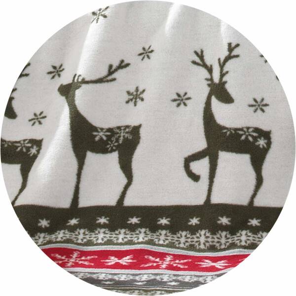 Sei Design Weihnachts Kuscheldecke 150x200 – Zweiseitige Fleece Decke mit Weihnachtlichen Wintermotiven Große Rabatte