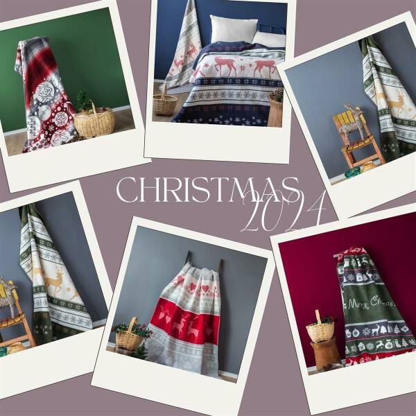 Sei Design Weihnachts Kuscheldecke 150x200 – Zweiseitige Fleece Decke mit Weihnachtlichen Wintermotiven Bestseller