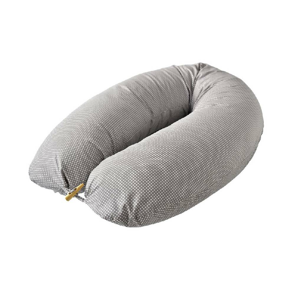 Sei Design Stillkissenbezug Bezug 190x30 Holzknopf Punkte-Taupe Online Shopping