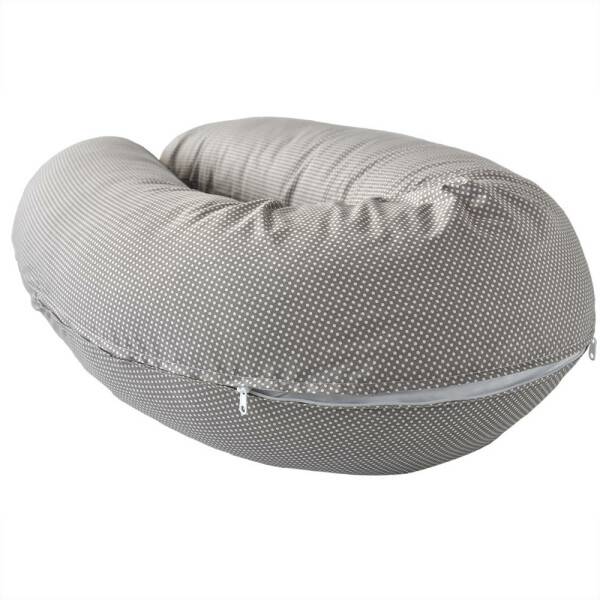 Sei Design Stillkissenbezug Bezug 190x30 Holzknopf Punkte-Taupe Online Shopping