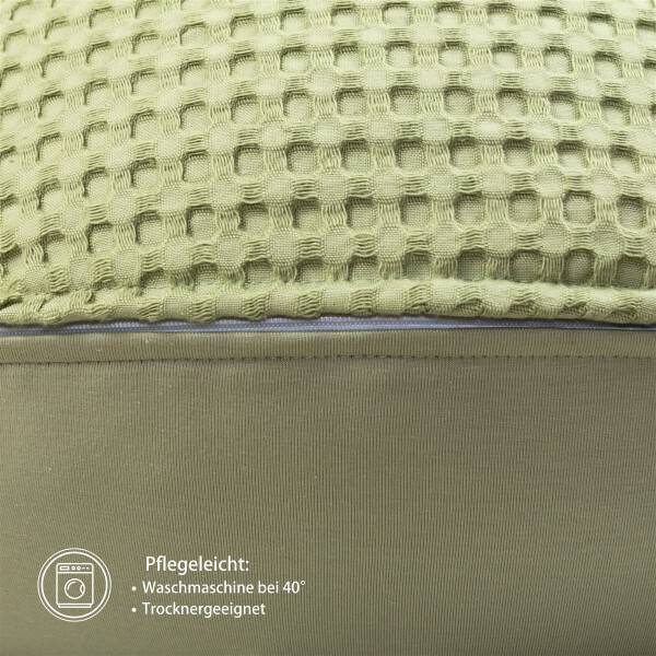 Sei Design Stillkissenbezug XXL 190x30 cm – Hochwertiger Jersey und Waffelstoff Preisnachlass