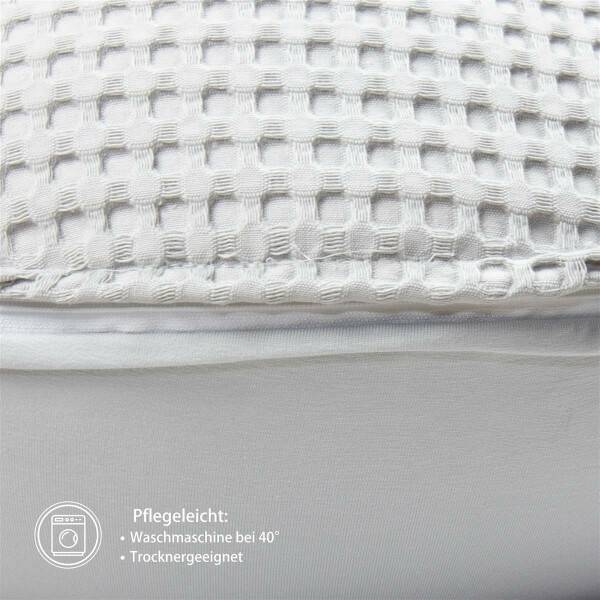 Sei Design Stillkissenbezug XXL 190x30 cm – Hochwertiger Jersey und Waffelstoff Saisonschlussverkauf