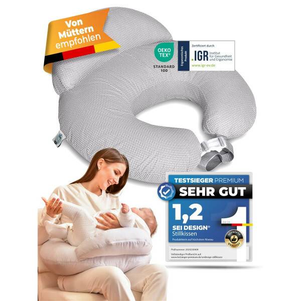 Sei Design Vielseitiges Stillkissen mit verstellbarem Hüftgurt und Sicherheitskissen Cyber Monday