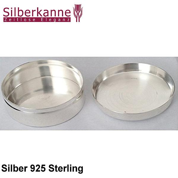 Silberkanne Haardose meine erste Locke D 3,5 cm massiv Silber 925 Sterling Kinder Silberdose für erste Locke zur Aufbewahrung Osterangebot