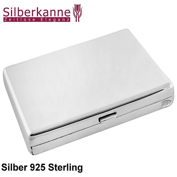 Silberkanne Zigarettenetui glatt 8x11x1 cm Silber 925 Sterling 140 gramm