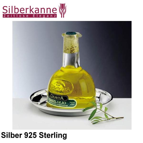 Silberkanne Flaschenteller Prag mit Stehrand D 15 cm Silber 925 Sterling Bestseller