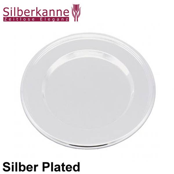 Silberkanne Platzteller 31 cm Fadenmuster Silber Plated versilbert