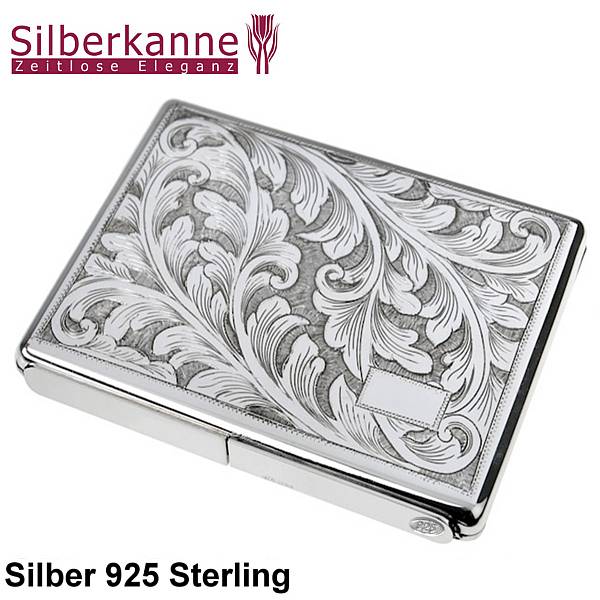 Silberkanne Zigarettenetui Florenz 8x11X1 cm Silber 925 Sterling 154 gramm Bis zu 60% Rabatt