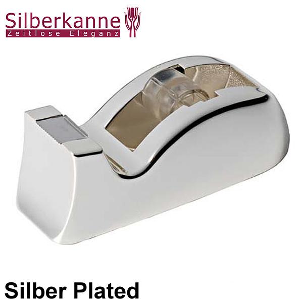Silberkanne Schreibtischzubehör Set 5 tlg Silber Plated versilbert. Tesaabroller, Tischrechner, Stifteköcher, Brieföffner und Visitenkartenhalter / Zettelhalter Im Verkauf