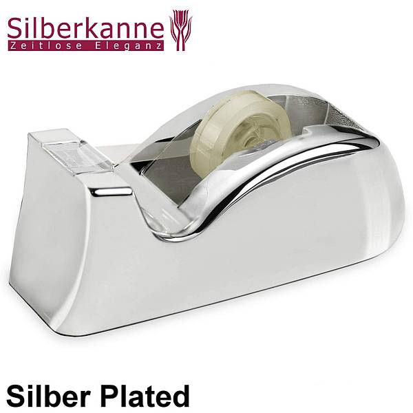 Silberkanne Klebebandabroller Tischabroller 13x5,5x5 cm Silber Plated versilbert zollfrei