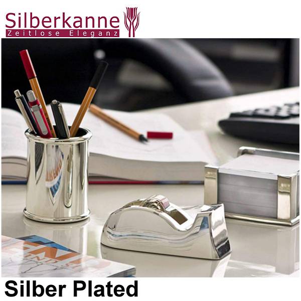 Silberkanne Klebebandabroller Tischabroller 13x5,5x5 cm Silber Plated versilbert zollfrei