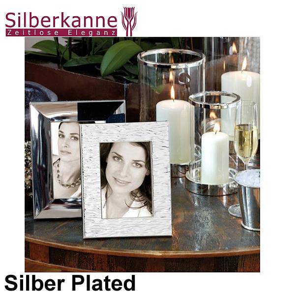 Silberkanne Bilderrahmen Welle schmal 13x18 cm Foto Silber Plated versilbert Rabatte dieses Monats
