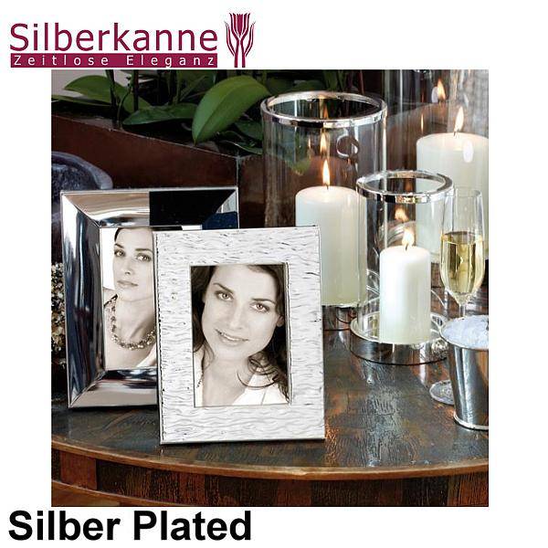 Silberkanne Bilderrahmen Welle schmal 10x15 cm Foto Silber Plated versilbert Angebote