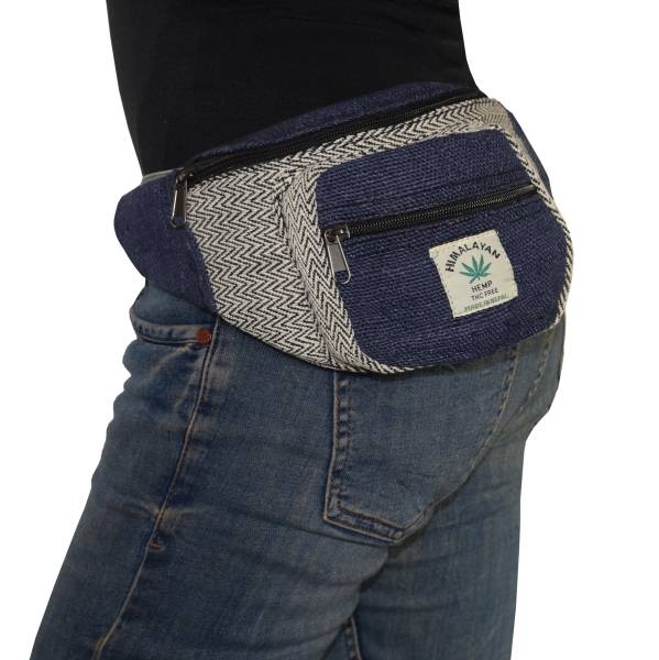 Simandra Bauchtasche Gürteltasche Hüfttasche aus Hanf handgefertigt in Nepal Osterangebot