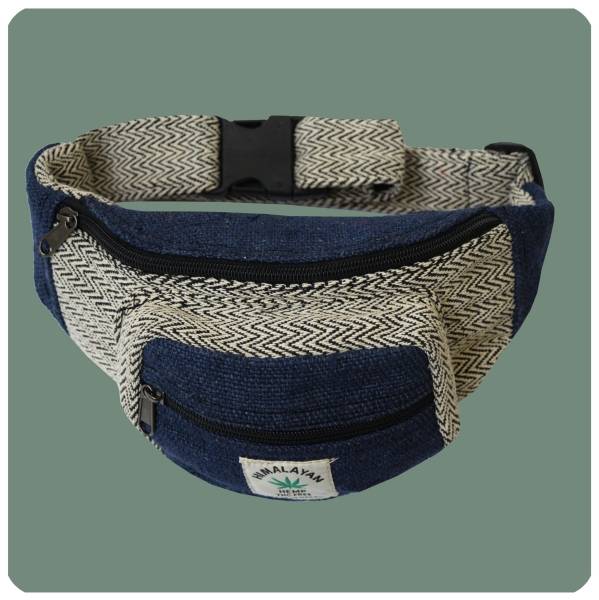 Simandra Bauchtasche Gürteltasche Hüfttasche aus Hanf handgefertigt in Nepal Osterangebot