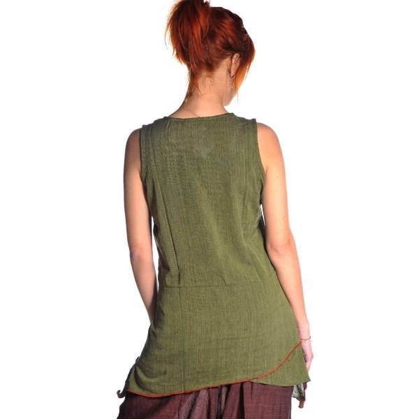 Simandra Ethno Tunika Longshirt Bluse Longtop aus Baumwolle "Obliq" Neueste Mode