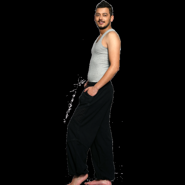 Simandra Freizeithose "Triangle" - Schlupfhose für Yoga & Fitness Herren Blitzangebot