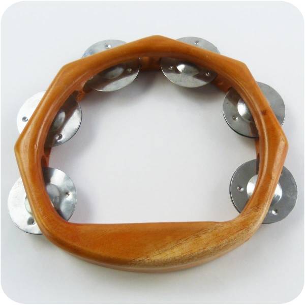 Simandra Schellenring Tambourin Schellenkranz Schellentrommel Holz Glockenkranz Schellen Klang Percussion
